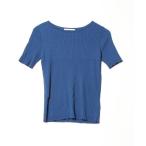 [URBAN RESEARCH] короткий рукав вязаный FREE голубой женский 