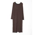 「Uhr」 長袖ワンピース 36 ブラッ