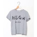 「MSGM」 半袖Tシャツ S グレー 