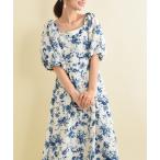 「INTERPLANET」 半袖ワンピース FREE ブ