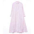 「Plage」 シャツワンピース 38 パープル レディース