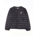 「DANTON」 ワンポイントダウンジャケット 36 ブラック レディース