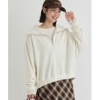  футболка тренировочный [HONEYSUCKLE ROSE] половина Zip тренировочный тянуть over ( довольно большой. воротник / relax Fit / "дышит" / легкий ../tei