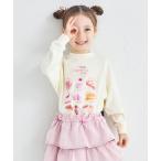tシャツ スウィーツ カフェ プリント ガールズ 長袖Tシャツ キッズ 子供服 女の子