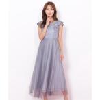 ワンピース  配色パイピングレースワンピース