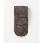 ショッピングペンケース 「LOUIS VUITTON」 モノグラム エテュイスティロ ペンケース - ブラウン レディース