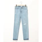 [BAYFLOW] повреждение обработка Denim брюки 22 голубой женский 