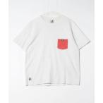 [CHUMS] короткий рукав футболка L белый мужской 