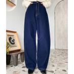 [moment+] Denim брюки M индиго голубой женский 