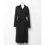 ショッピングポンチョ 「mina perhonen」 刺繍ポンチョコート 1 ブラック レディース