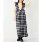 ジャンパースカート SHIPS Colors:「手洗い可能」リンク チェック ジャンパー スカート