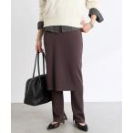 ショッピングスキニー パンツ 予約「キャッチーなアイテム」スカートドッキングニットパンツ レディース