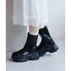 ブーツ レザーミドルブーツ レディース