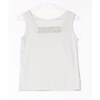 ショッピングタンクトップ タンクトップ ノースリーブ ビーズネックタンクトップインナー レディース