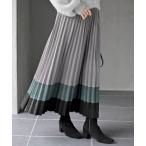 ショッピングスウェード スカート ３配色スウェードプリーツスカート