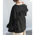 tシャツ バックフリルロンT レディース