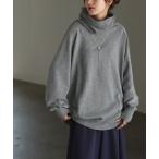 ニット セーター 綿100％ 「くしゅっと小顔」 タートルネックニット レディース