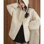 ショッピングレディース ブルゾン アウター ニュアンスジャガード中綿ブルゾン レディース