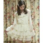 ワンピース ラッフルフリルチョーカーワン