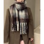  muffler палантин в клетку mo волосы Like muffler женский 