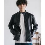 ショッピング革 革ジャン ライダース PUレザーシングルライダースジャケット メンズ レディース