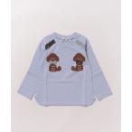 tシャツ お座りプードル長袖Ｔシャツ キッズ 子供服 女の子