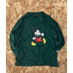 トレーナー スウェット 「Disney/ディズニー」　MICKEY　ミッキーマウス　　オーバーサイズ　半袖Tシャツ メンズ