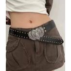  ремень в форме сердечка двойной заклепки ремень женский 