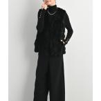 ショッピング毛皮 ベスト ジレ レッキスラビット Vネックベスト レディース