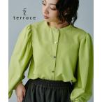 ブラウス シャツ バリアスボタンボリュームスリーブブラウス レディース