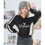 トレーナー スウェット ベロア切り替え 