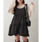 ブラウス シャツ 「新色追加！」ティアードキャミチュニック レディース