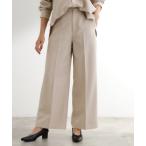 パンツ 「カセット服」洗えるストレートワイドパンツ レディース