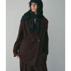 ジャケット ノーカラージャケット サイロスパンノーカラーダブルブレストジャケット レディース