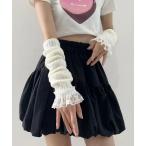  гетры для рук [ IMARI /i Мали ] оборка гонки вязаный гетры для рук # женский 