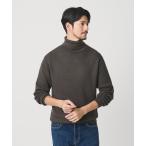 セーター ニット 「WEB限定 WARDROBE SMART」マシーンウォッシャブル ウールミックス アゼ タートルネック メンズ