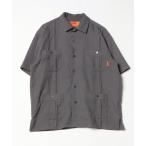 [UNIVERSAL OVERALL] рубашка с коротким рукавом M серый мужской 