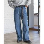 [PBLIM] Denim брюки FREE темно-голубой женский 