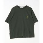 [U.S. POLO ASSN.] вышивка короткий рукав футболка S зеленый мужской 