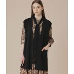 ショッピングジレ ベスト ジレ クリアニットジレ レディース