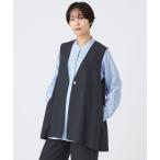 ショッピングジレ ベスト ジレ 「吸水速乾」「遮熱」「着用じわ防止」「ストレッチ性」ドライメランジフレアジレ レディース