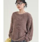 ニット セーター 染めわけ シャギーニットプルオーバー レディース