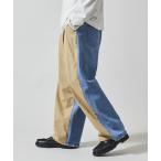 ショッピングチノパン チノパン Firsthand/ファーストハンド チノデニム ドッキングパンツ / ワイドストレートパンツ メンズ