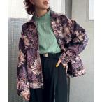 ショッピングレトロ カーディガン レトロフラワー ゴブランブルゾン レディース