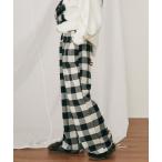 パンツ 「ウエストゴム」ビッグギンガムチェックイージーパンツ レディース メンズ