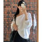 ショッピングオフショルダー トレーナー スウェット オフショルダートレーナー レディース