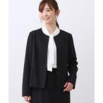 ジャケット ノーカラージャケット 「ライトアウター／通勤におすすめ／セットアップ可／すっきりシルエット」キレイめジャージジャケット レディース