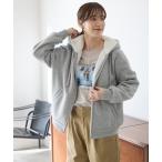 パーカー 「ハニぽか」裏ボアジップパーカー レディース メンズ