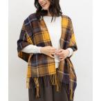 ストール マフラー 「シアバター加工・抗菌防臭・吸湿発熱」チェック柄ストール レディース