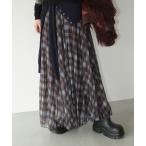 ショッピングロングスカート スカート チェックロングスカート chw25a078